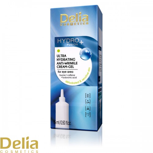 HYDRO FUSION + Ultra - hidrirajuća gel-krema protiv bora za predeo oko očiju 15ml